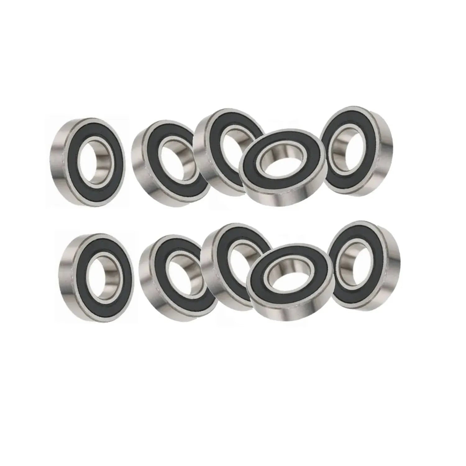 10x 6000-2RS Deep Grooved Ball Bearings