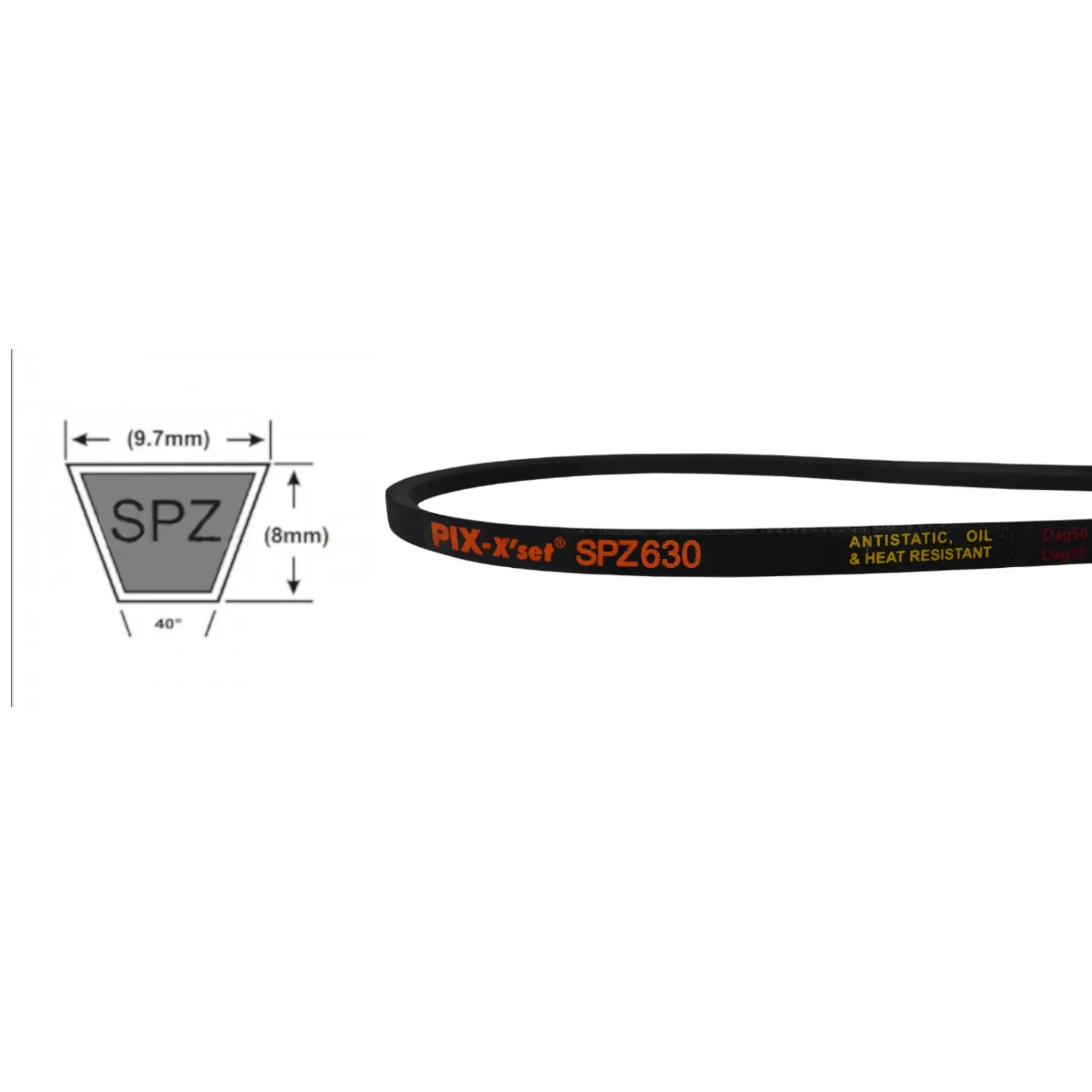 SPZ-0630 V-Belt SPZ-630