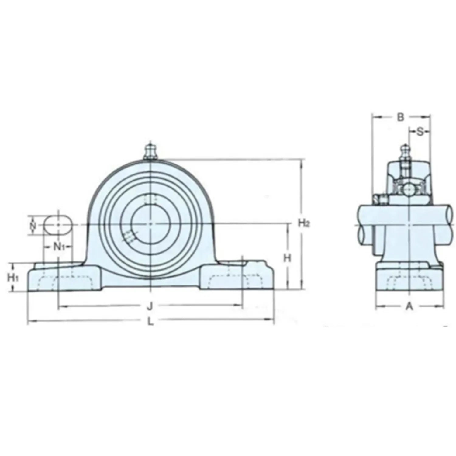 2x UCP201 12mm Pillow Block Bearing Self Aligning Bottom Foot Mount Housing