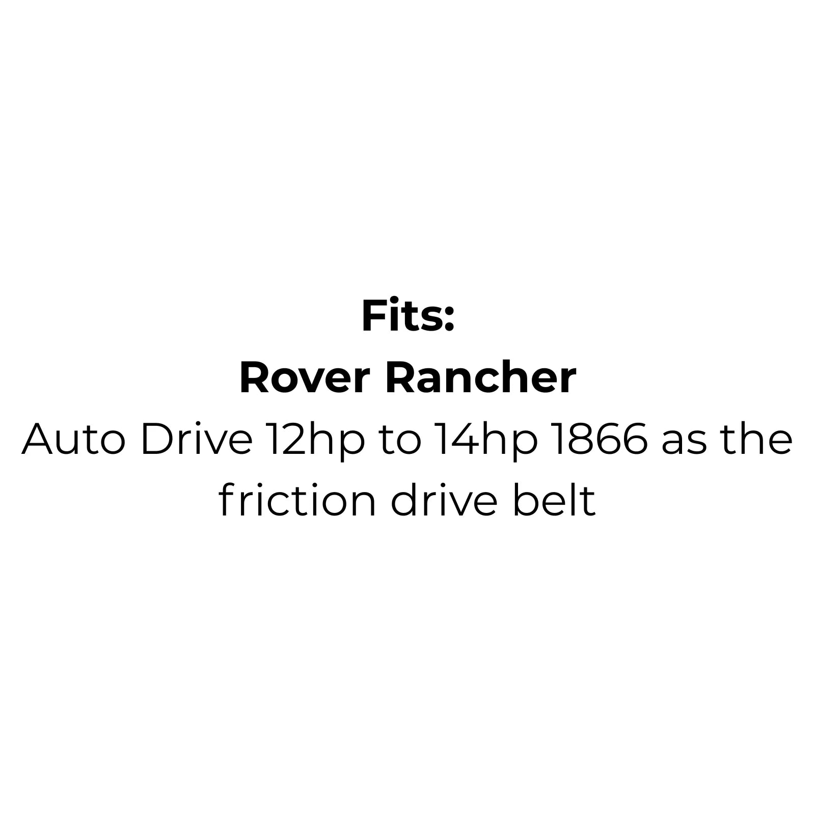 Belt Replaces Rover A12096 or John Deere GX20006 Transmission Drive Belt
