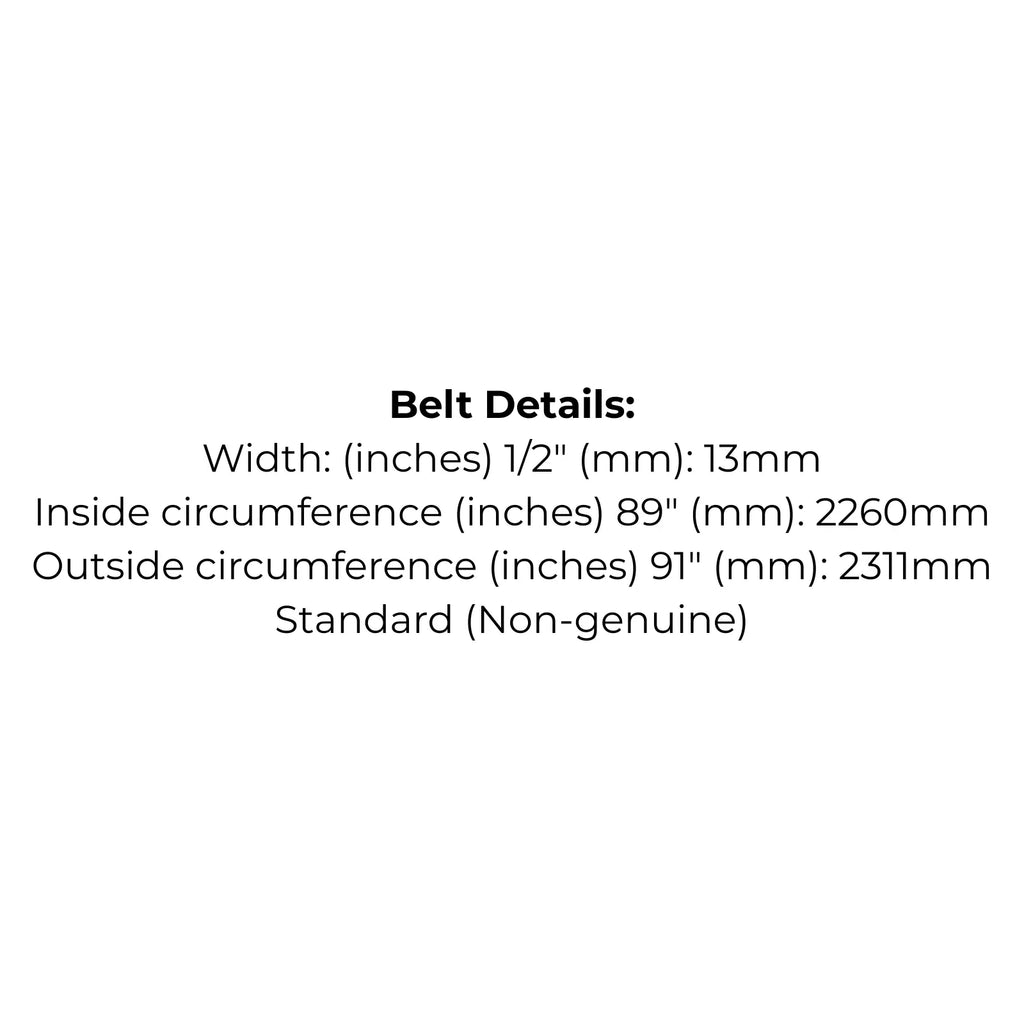 Belt Replaces Rover A12316 for Rancher 18166 18188 28151 28166 28189