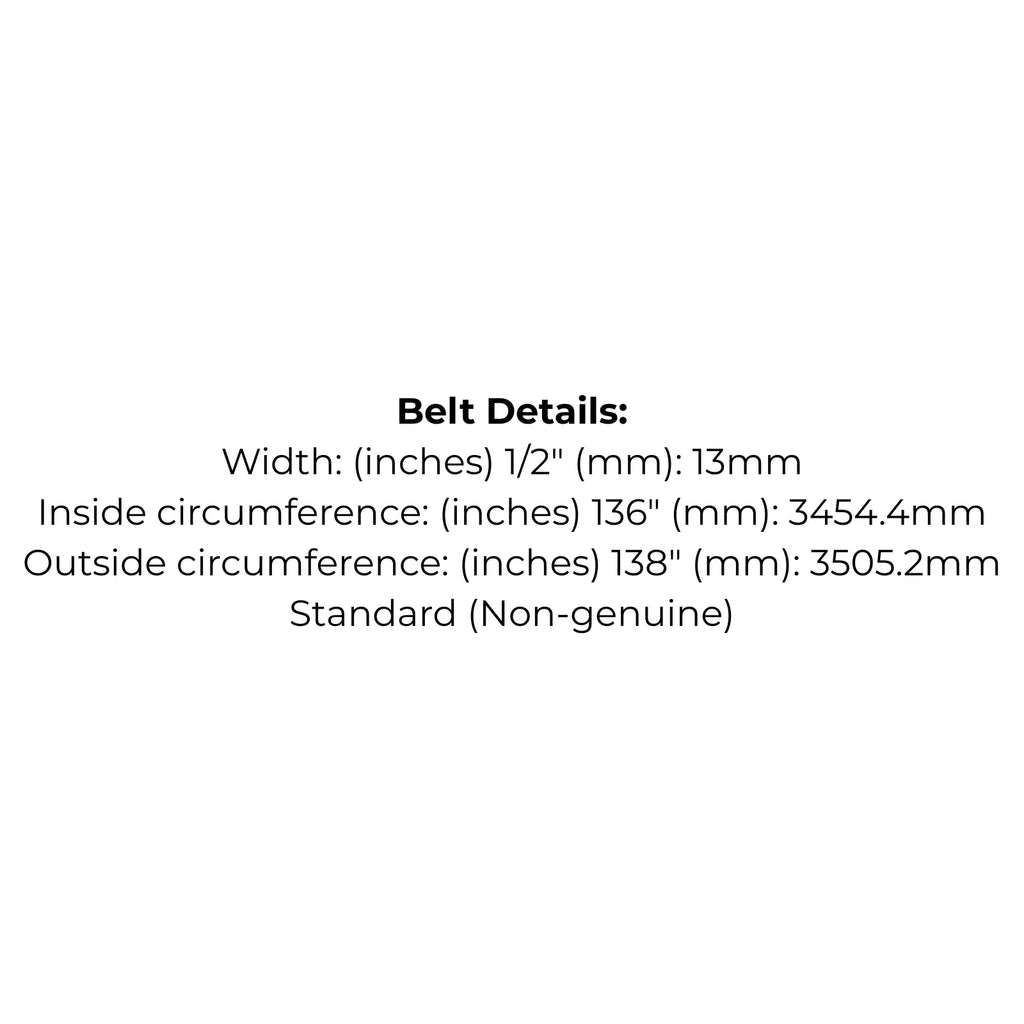 Belt Replaces Toro TimeCutter 108-7192 and 1087192