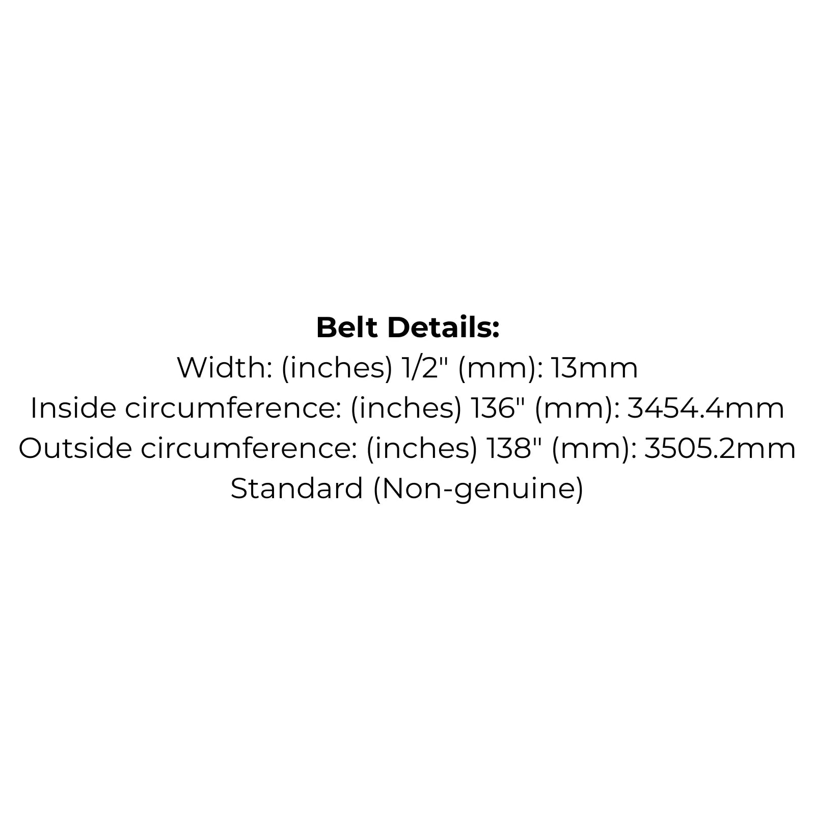 Belt Replaces Toro TimeCutter 108-7192 and 1087192