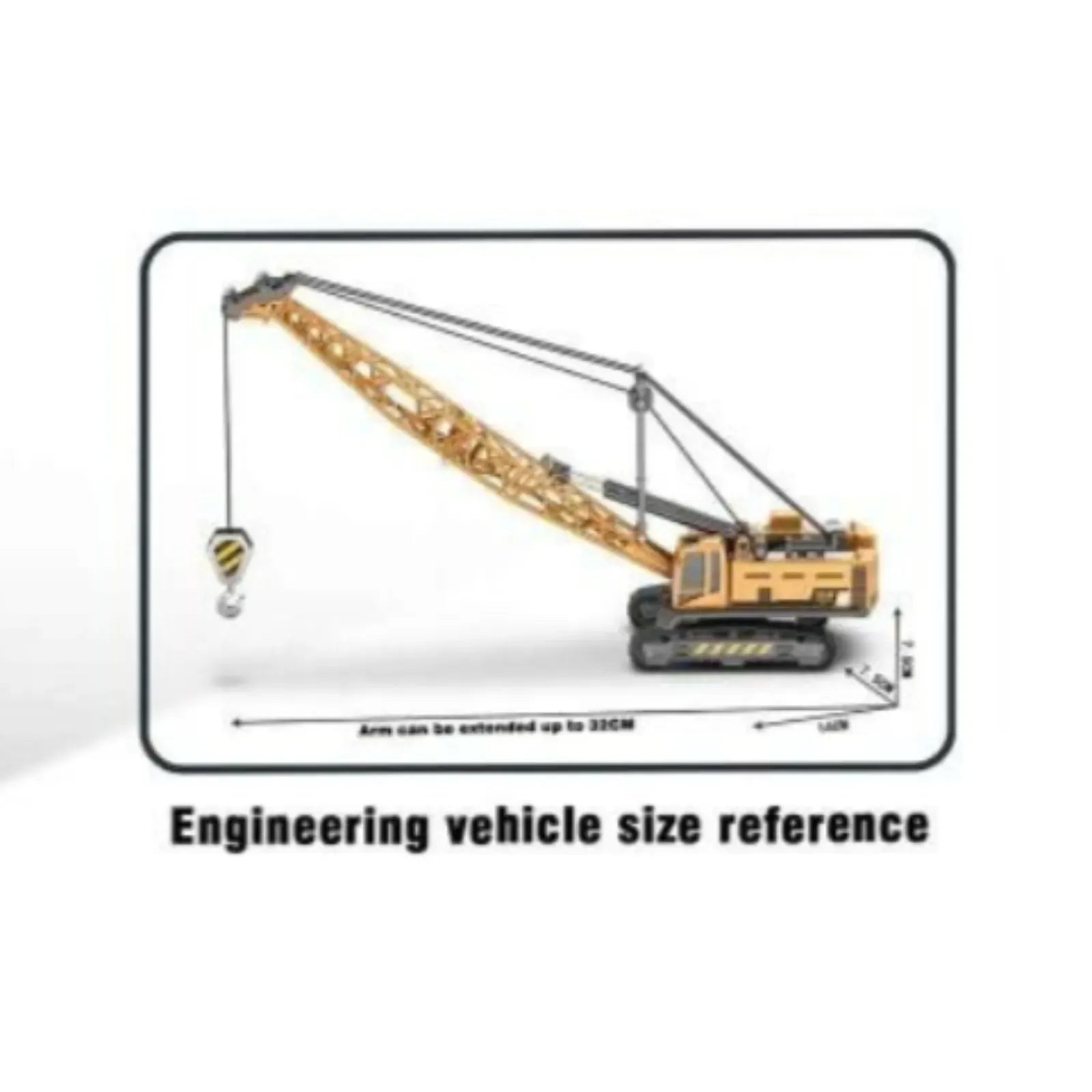 Engineering Crane: Die-Cast 1-55 Hand Crane Crawler Model