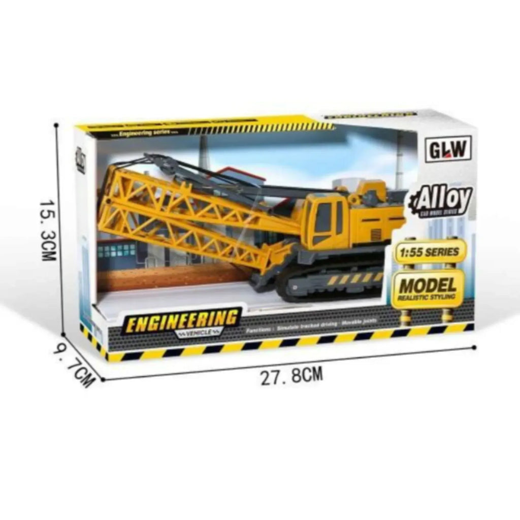 Engineering Crane: Die-Cast 1-55 Hand Crane Crawler Model