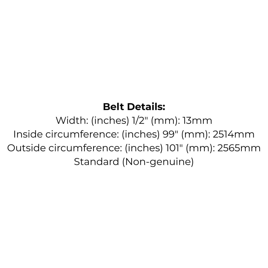 Belt replaces Greenfield GT2200 Cutter Drive Belt