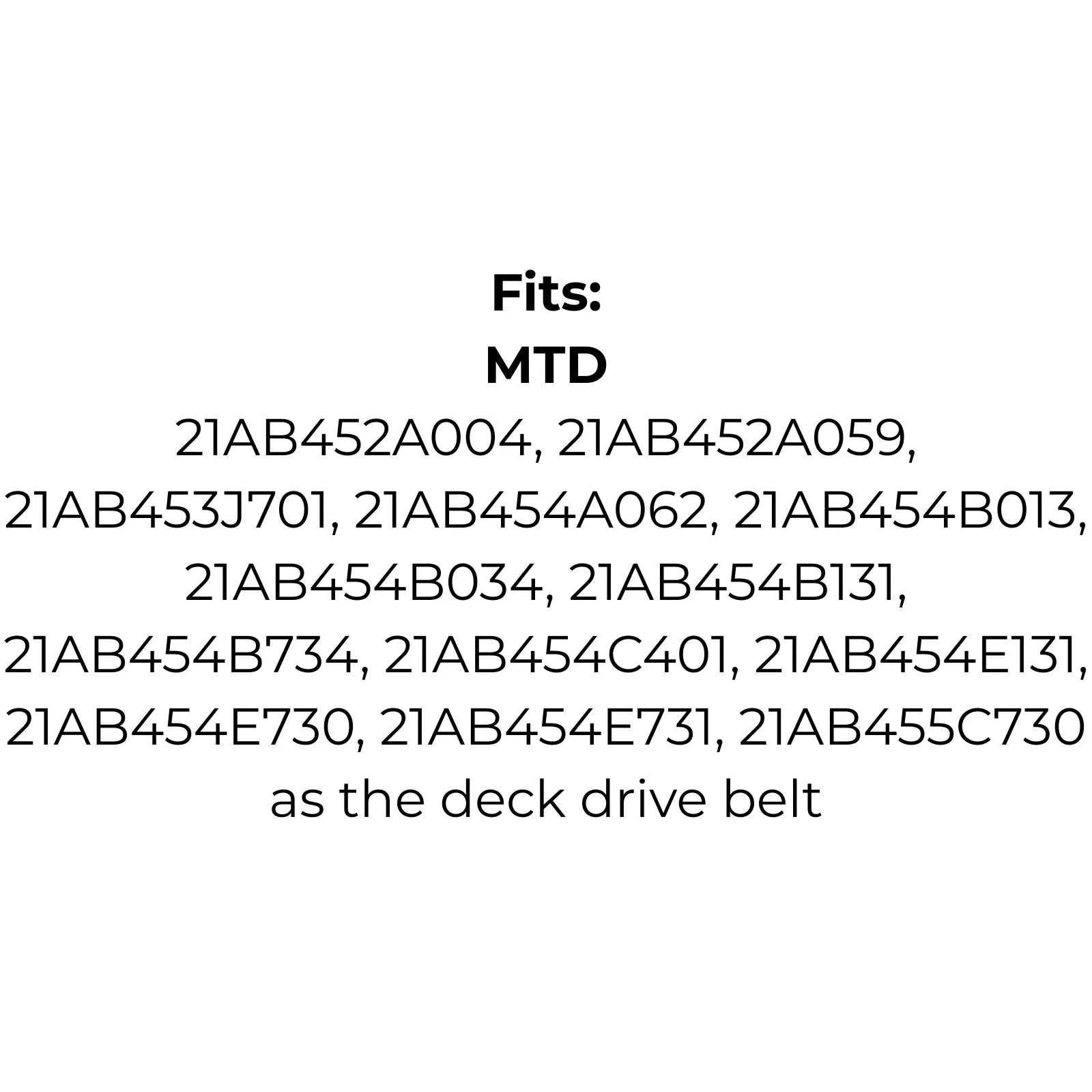 Belt to replace Cub Cadet, MTD, Troy-Bilt 954-0434, 754-0434 Made with Kevlar™