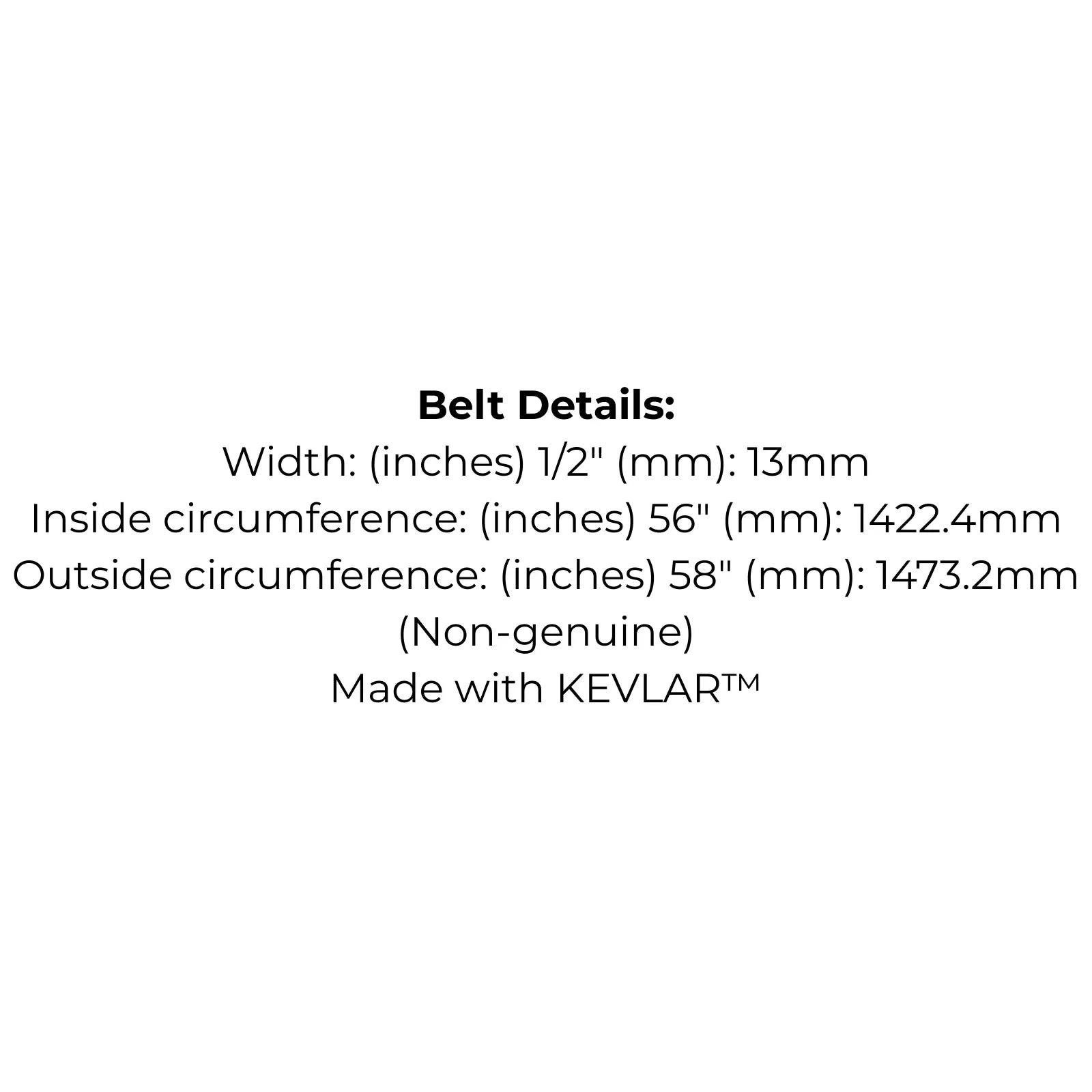 Belt to replace Cub Cadet, MTD, Troy-Bilt 954-0434, 754-0434 Made with Kevlar™