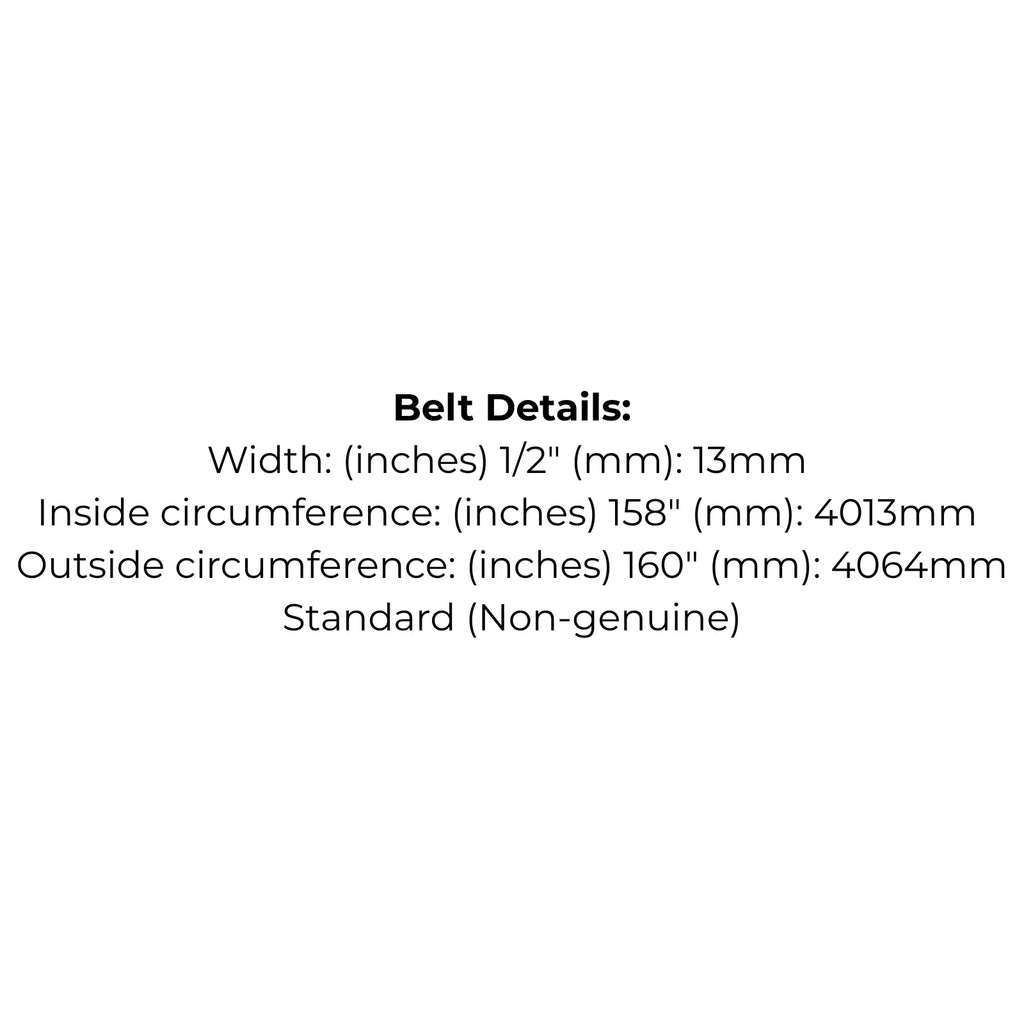 Belt replaces 1764007 for Bolens 42" cut ST160 as the cutter deck belt