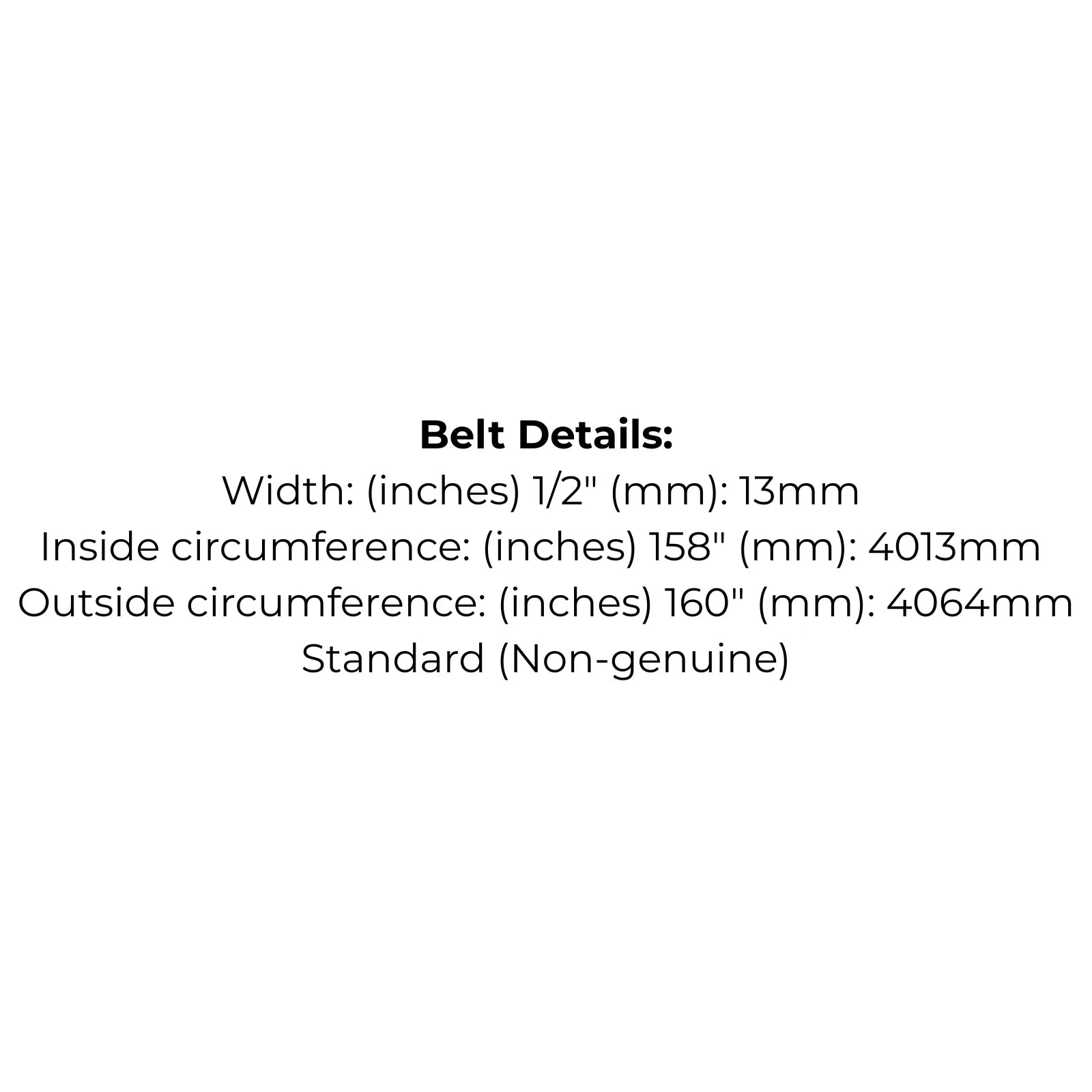 Belt replaces 1764007 for Bolens 42" cut ST160 as the cutter deck belt