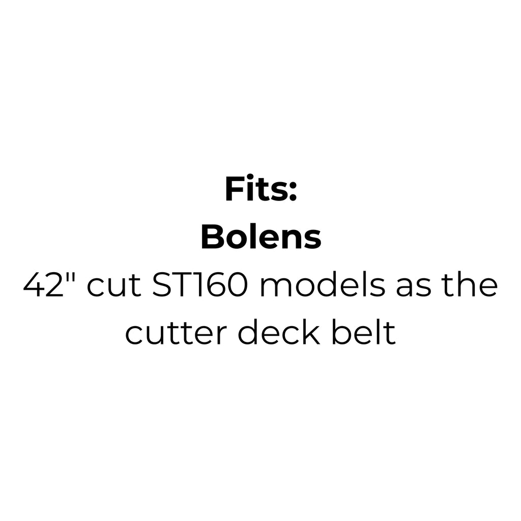 Belt replaces 1764007 for Bolens 42" cut ST160 as the cutter deck belt