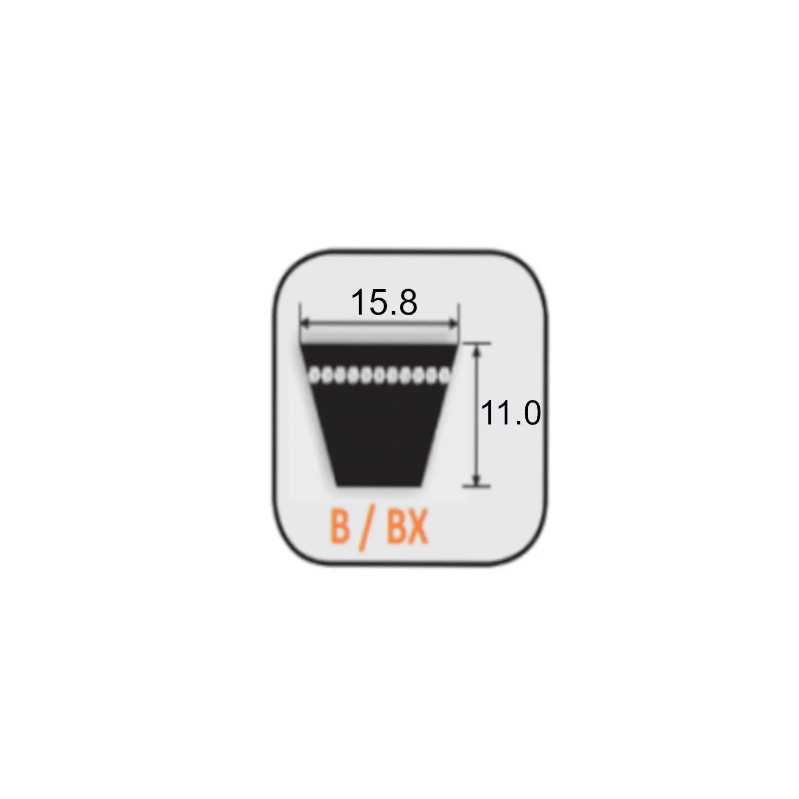 Belt replaces 954-0453, 754-0453 MTD Yardbug transmission belt