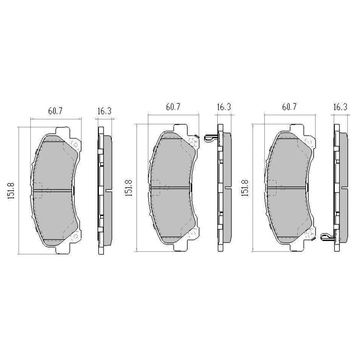 Phantom Ceramic Front Brake Pads for Holden Colorado and Isuzu D-Max RDC2033