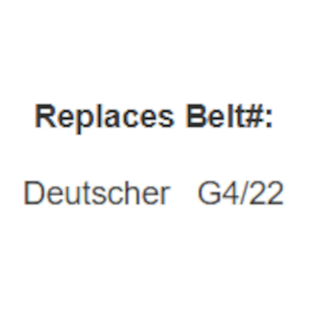 V-Belt for Deutscher G26 Self Propelled Slasher with Honda G400 - G4/22