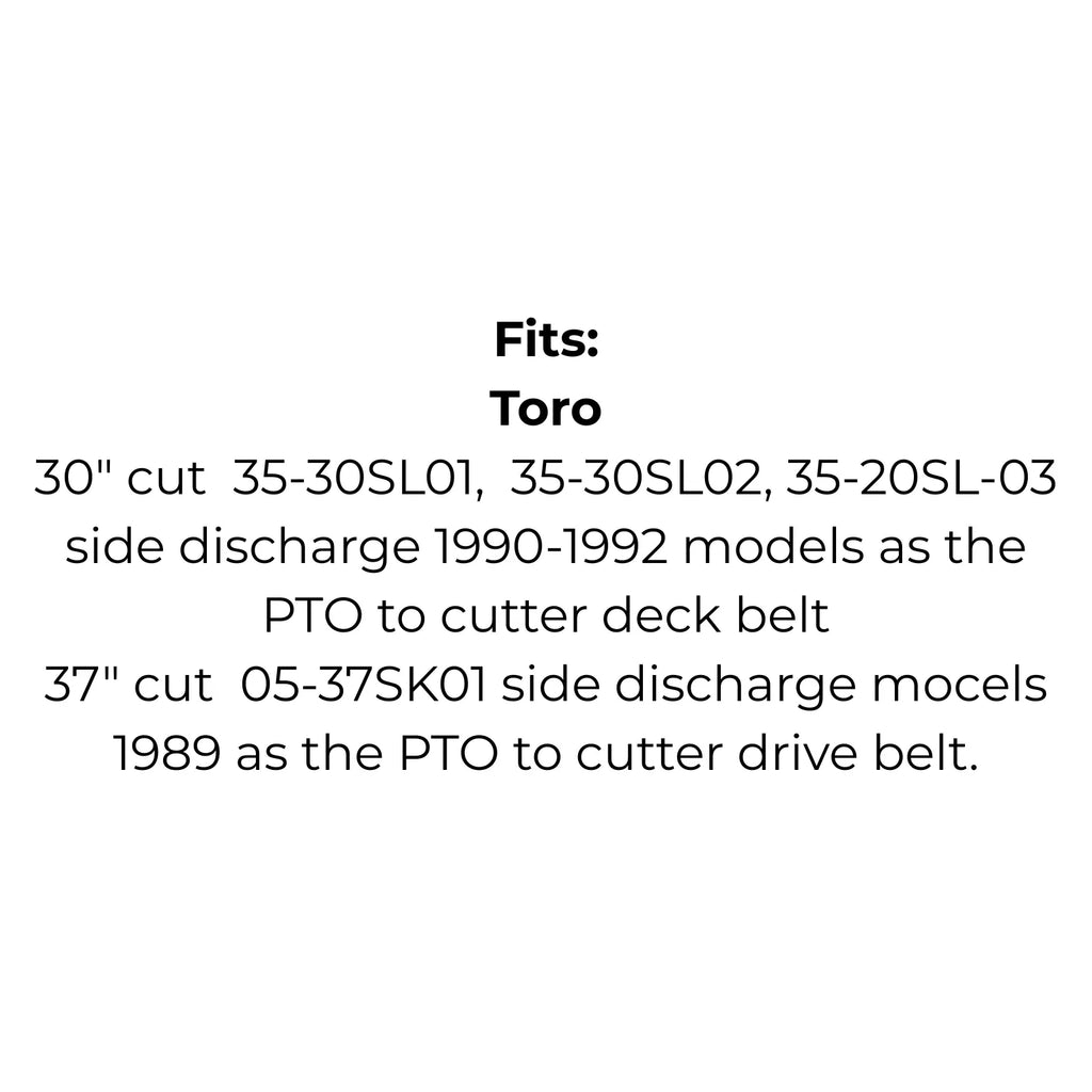 Belt Replaces Toro 114421 – PTO to Deck for 30"/37" 35-30SL01, 35-30SL02, 35-20SL-03 & 05-37SK01