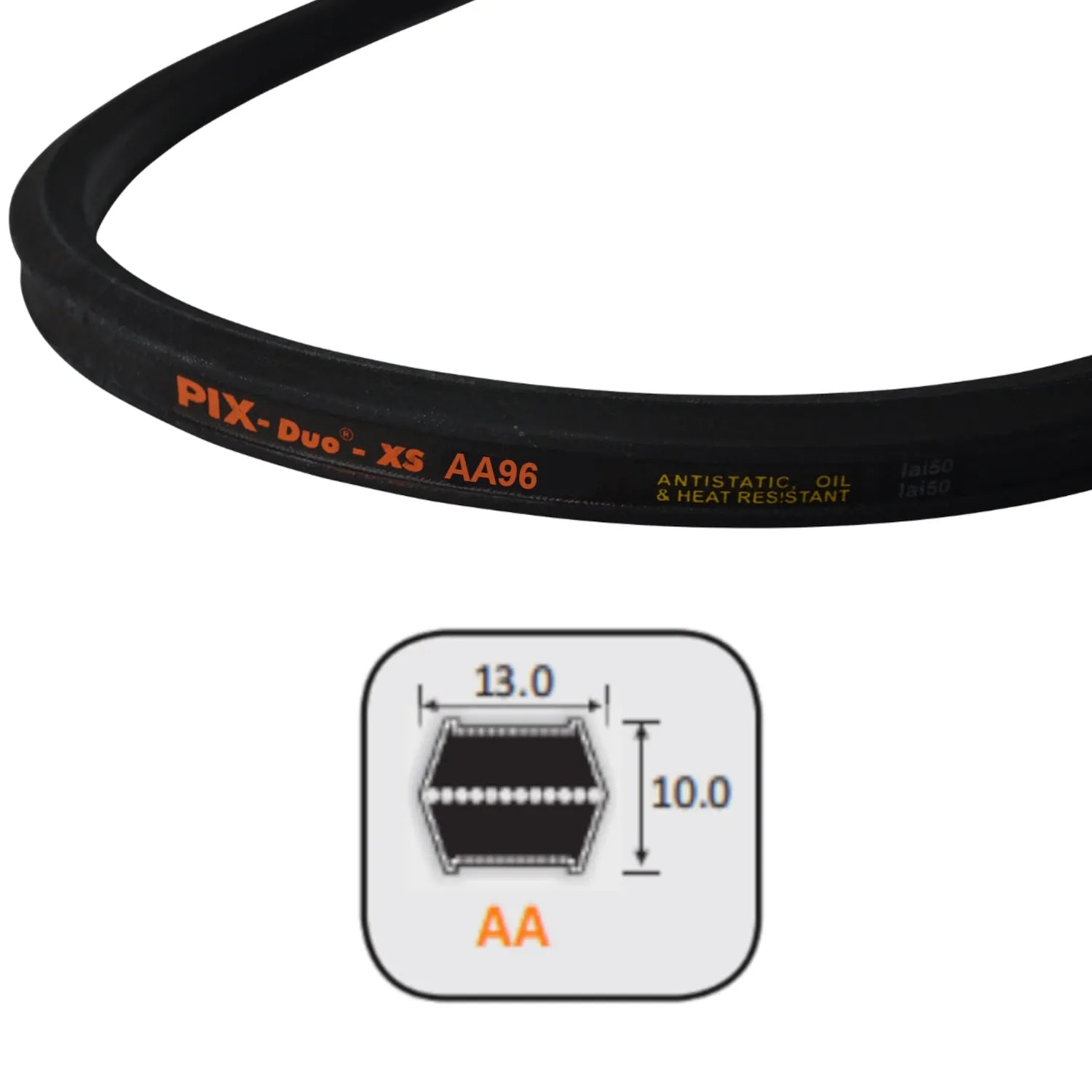 Belt for Castlegarden & Stiga 38" cut rear discharge, Victa VRX19538HC-A or Cox, Kingcat belt# V27