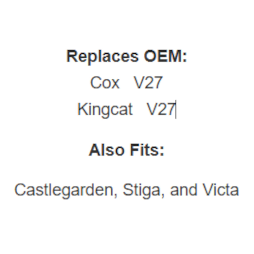 Belt for Castlegarden & Stiga 38" cut rear discharge, Victa VRX19538HC-A or Cox, Kingcat belt# V27