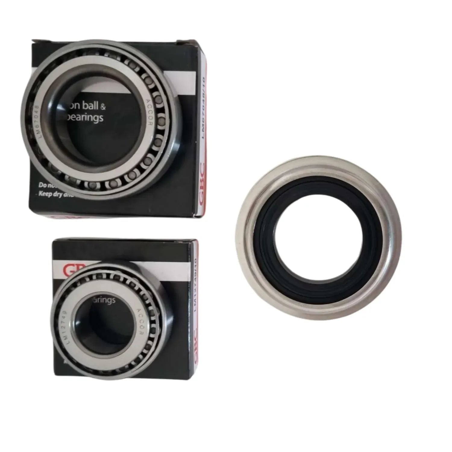 1x Wheel Bearing Kit w/ Seals for Selected Kara Kar Double Axle Horse Float | LM67048/10 LM12749/10