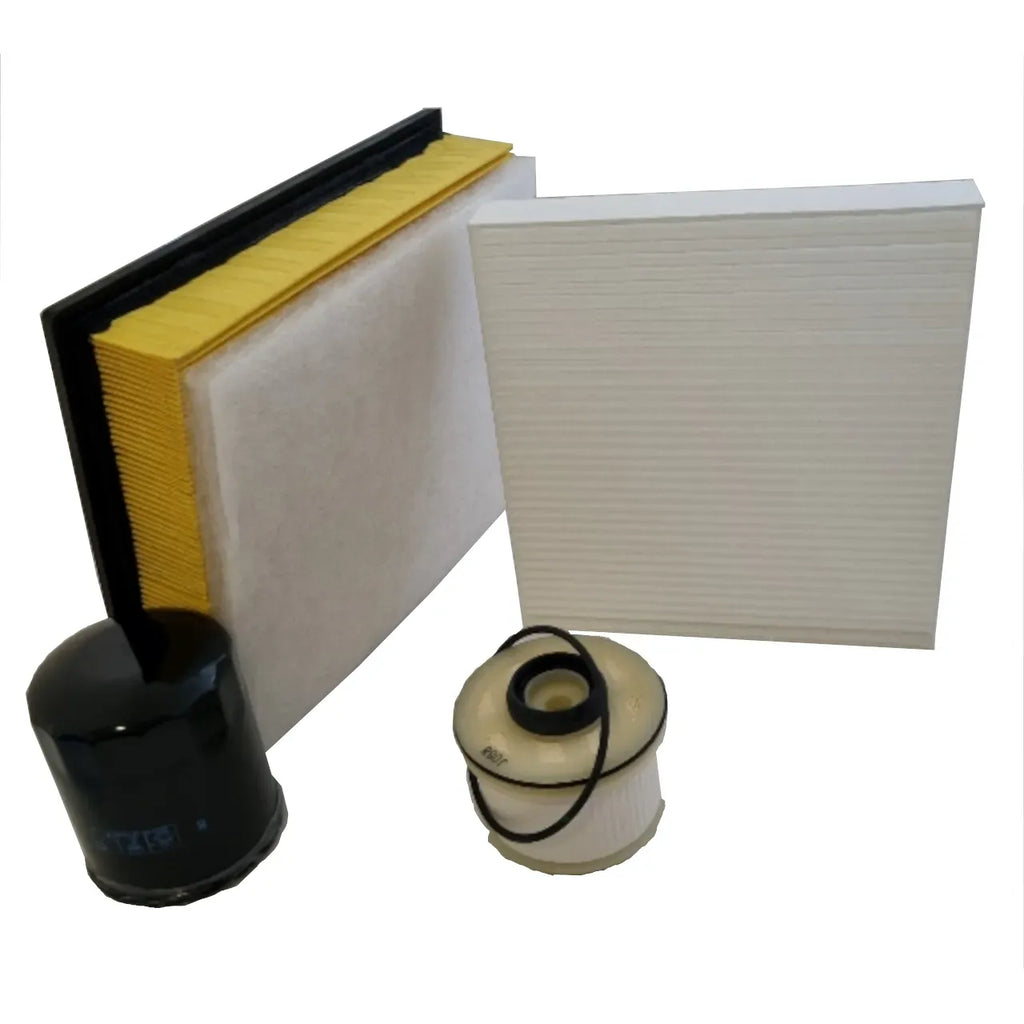 Service Kit with Cabin Filter for Isuzu D-Max TF II 2012-2020 & MU-X 2013 - 2021 | Air, Oil, Fuel & Cabin Filters