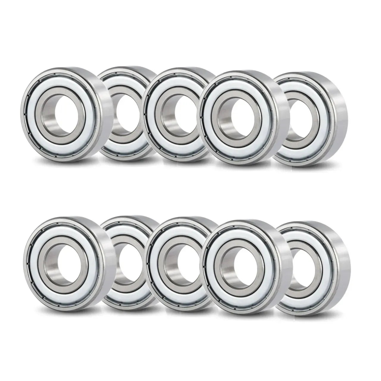 10x 606-ZZ Shielded Ball Bearings | 6 x 17 x 6mm