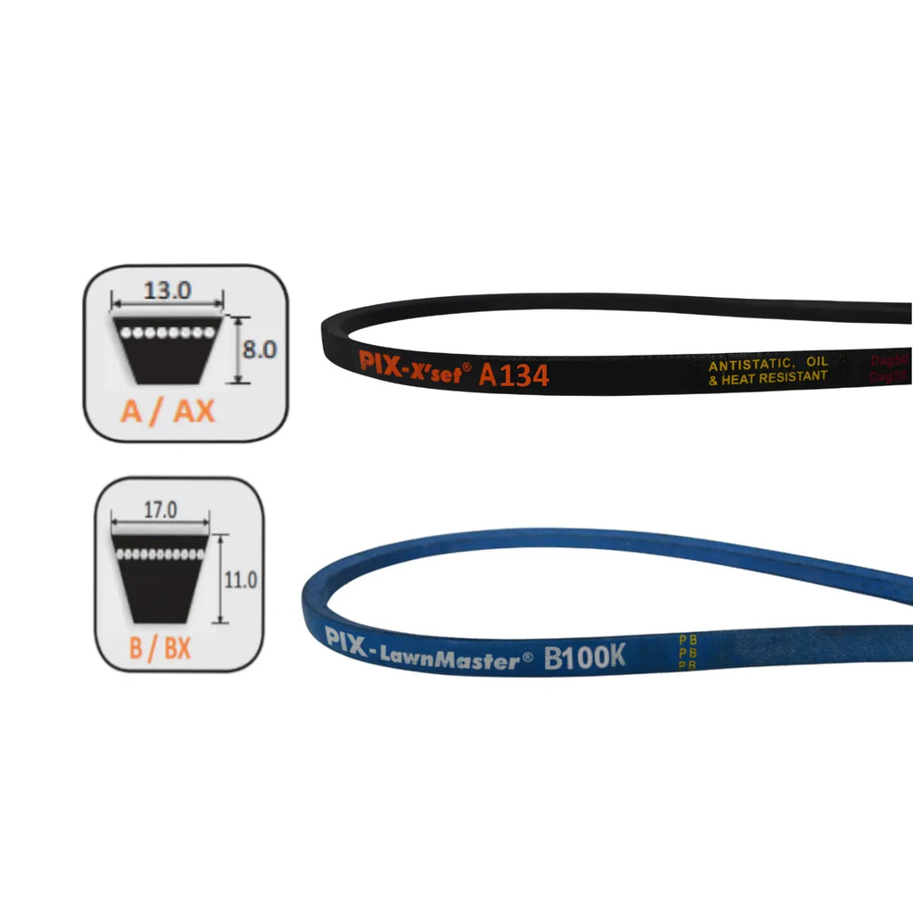 Belts Replace Greenfield GT20005, GT02354 or GT02394 and GT18005 or GT02365 | BK100 & A134