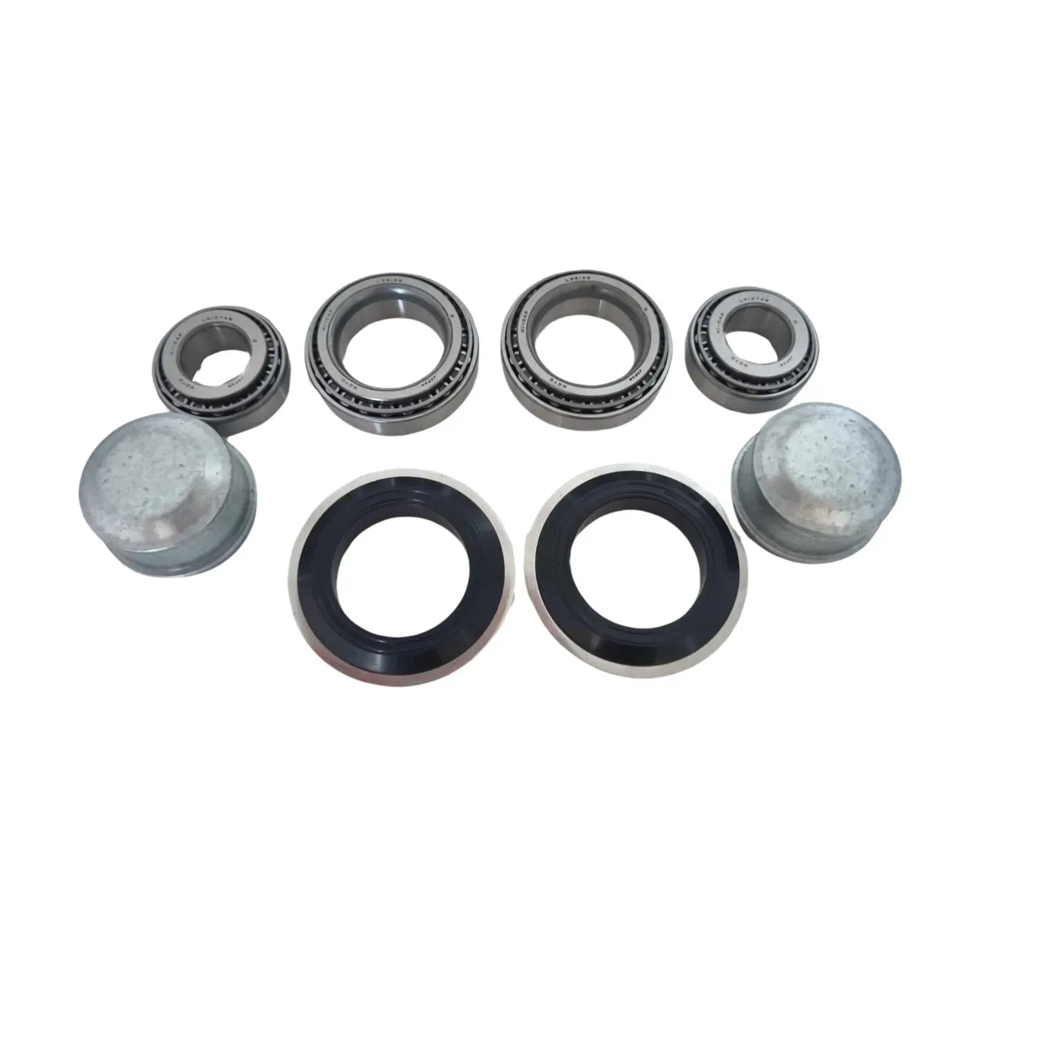 KOYO 2x Marine Trailer Bearing Kit with DUSTCAPS  to Suit Ford Axle. L68149 and LM12749