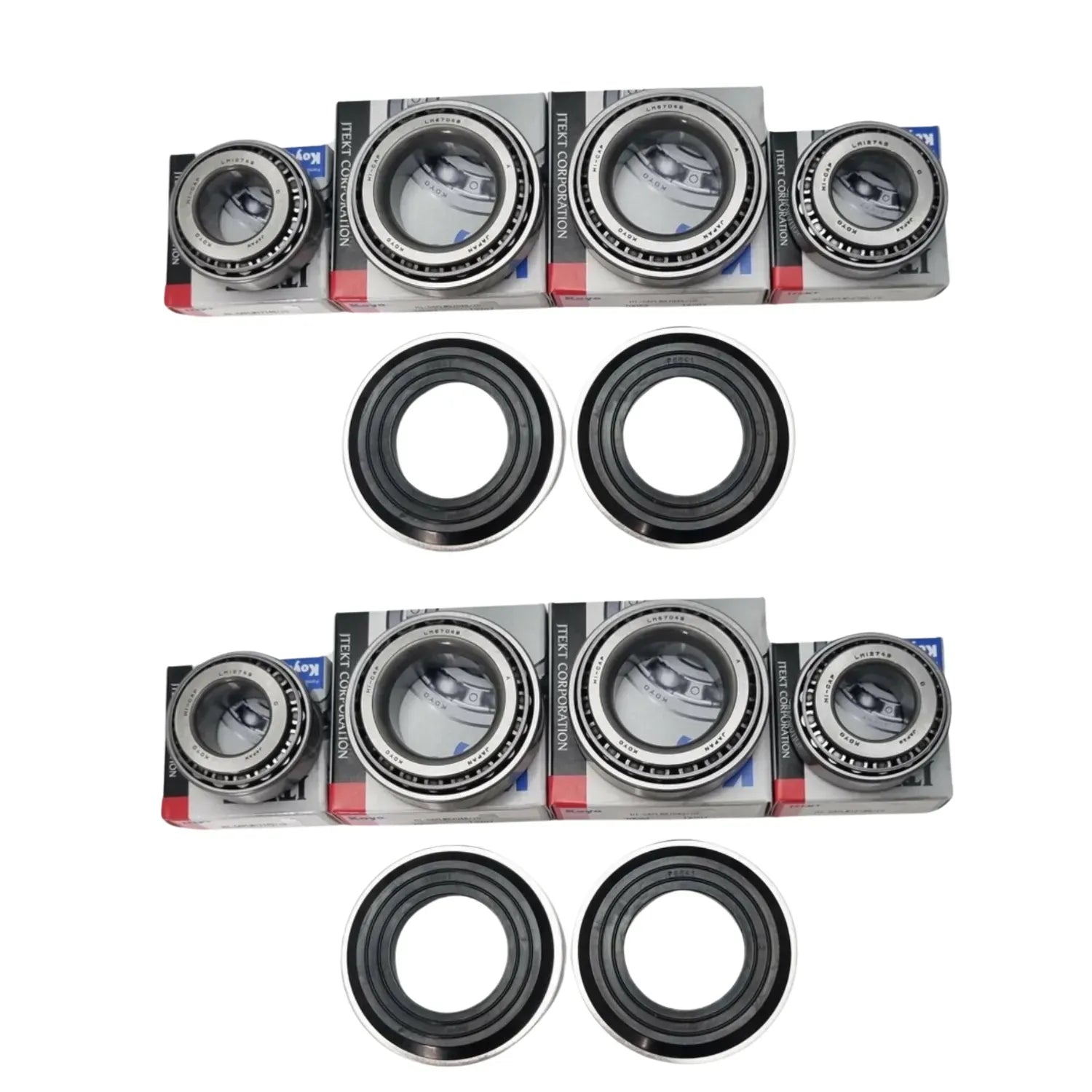 4x Wheel Bearing Kits for selected Kara Kar Double Axle Float | LM67048/10 LM12749/10