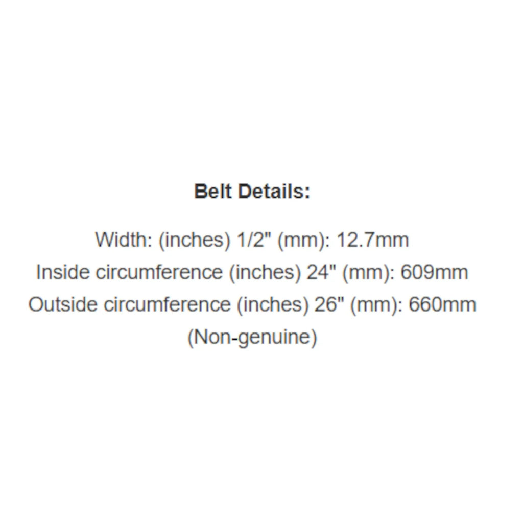 Belt Replaces Cox V17, Deutscher MZ17, Jetfast and Supaswift 900088