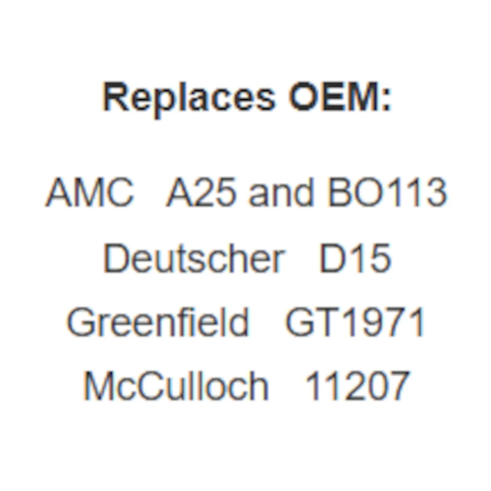 Belt Replaces AMC A25 BO113, Deutscher D15, Greenfield GT1971 or McCulloch 11207