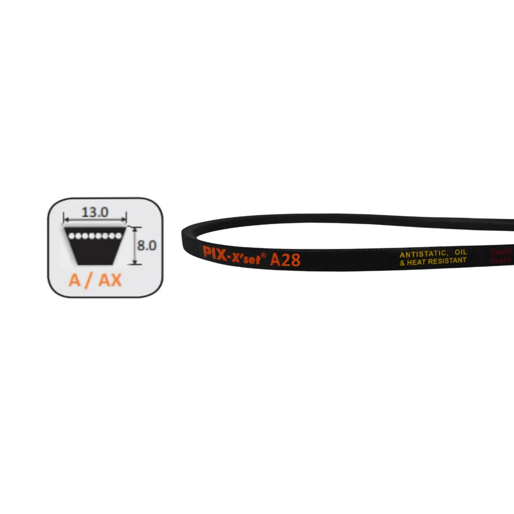 2x Belts to Replace Scott Bonnar S3601282 30" cut Queen cylinder / reel mower as the drive belt