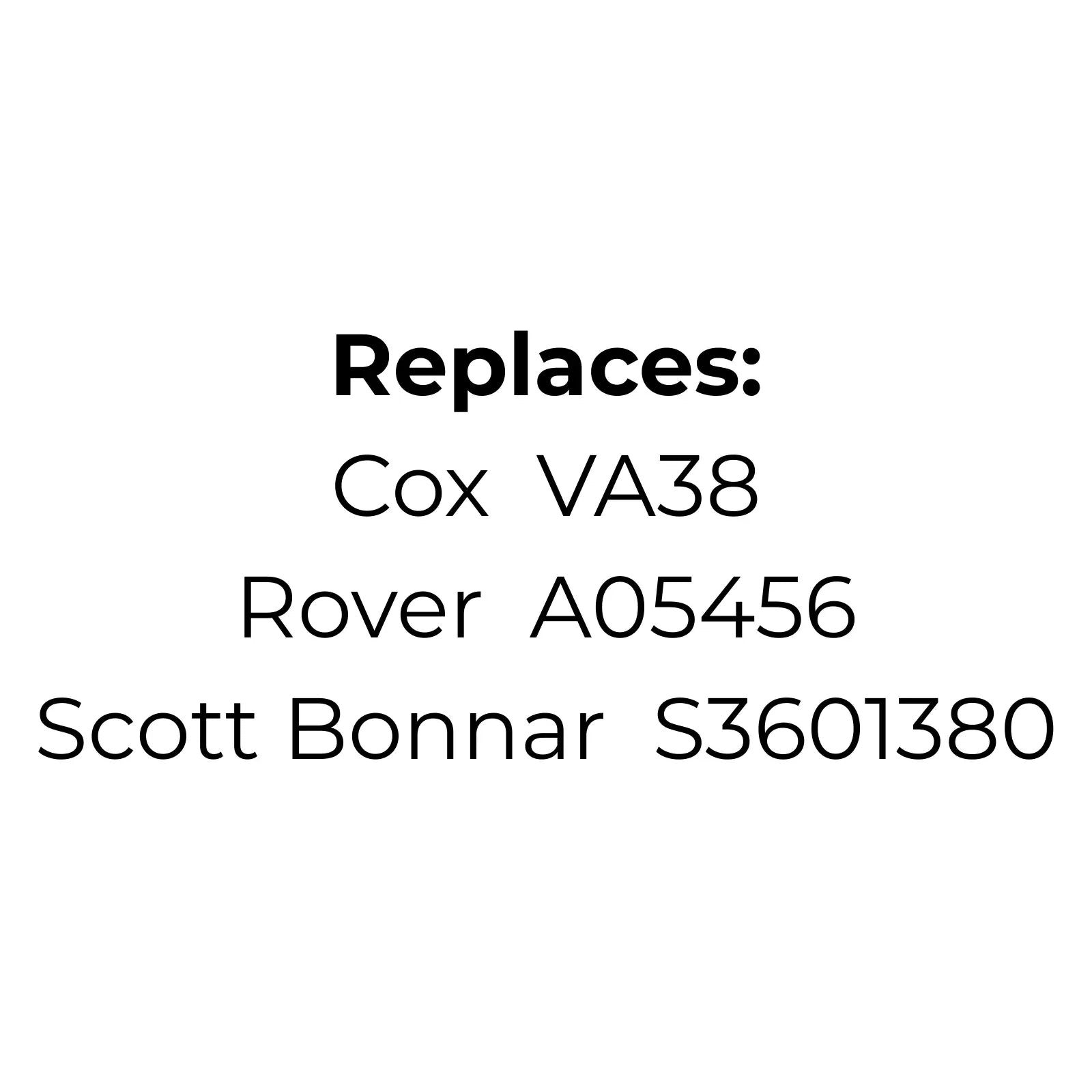 Belt Replaces Cox Scout VA38, Rover Colt A05456 or Scott Bonnar S3601380