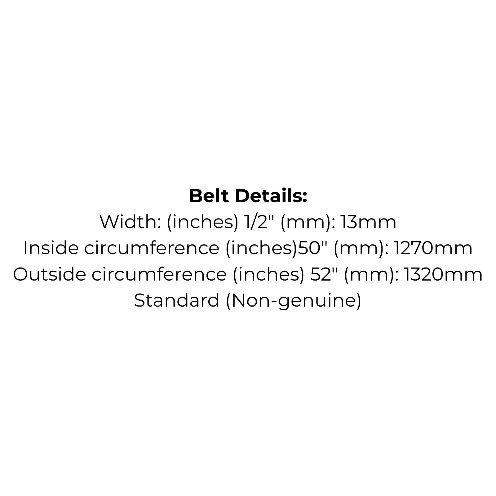 Belt Replaces Greenfield GT6036