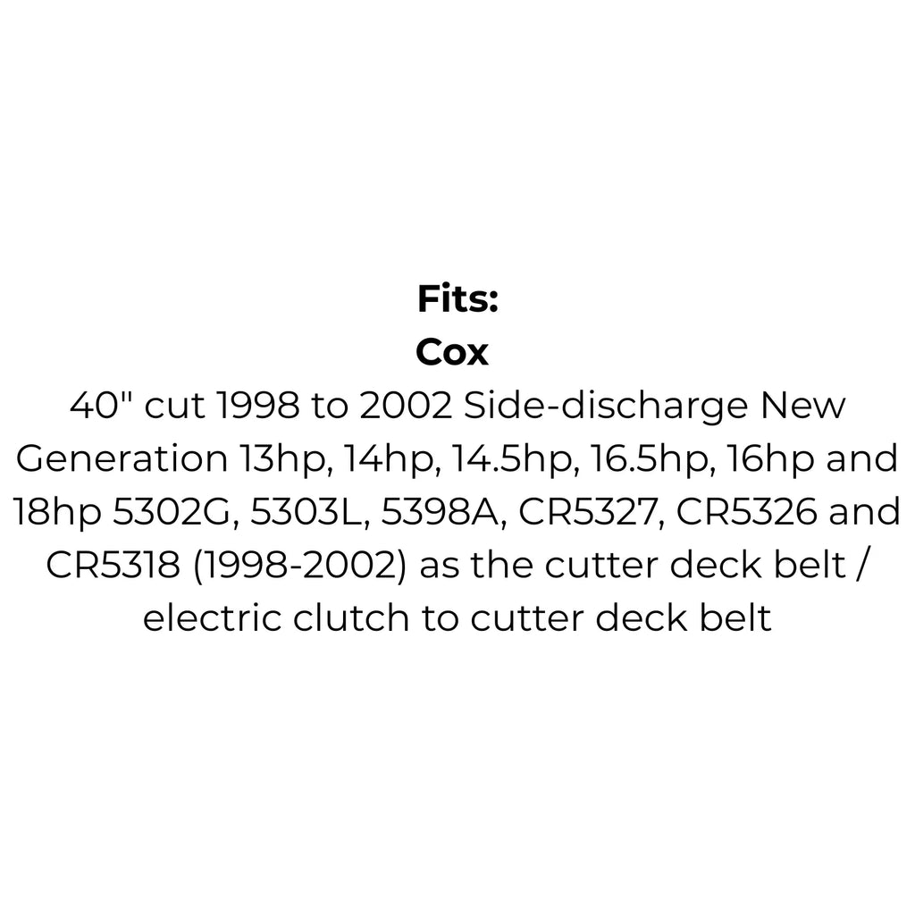 Belt Replaces Cox V30