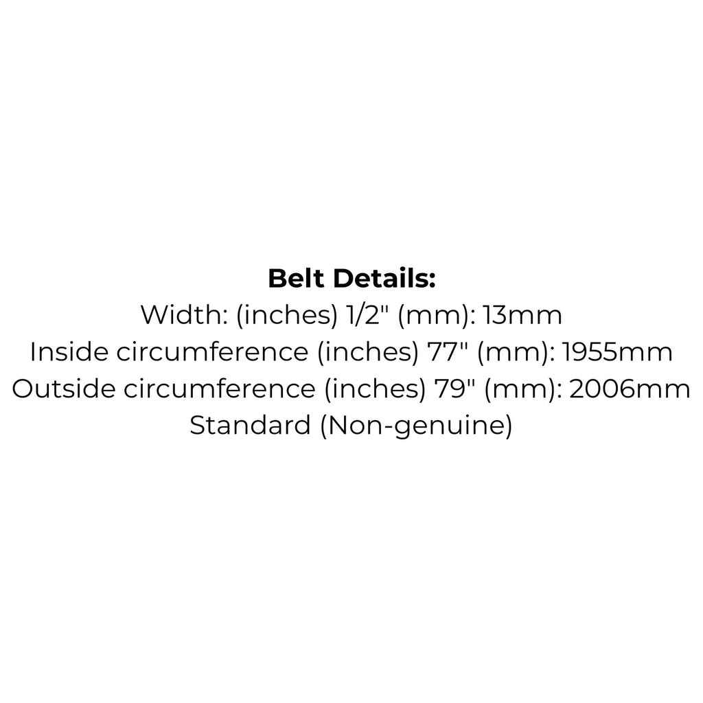 Belt Replaces Cox VA77 or SVA77 